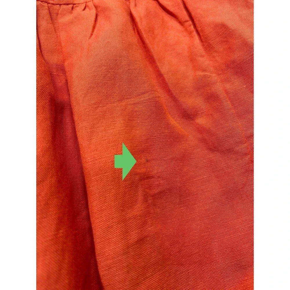 Anthropologie Coral Red Embroidered Maxi Dress - Picture 12 of 14